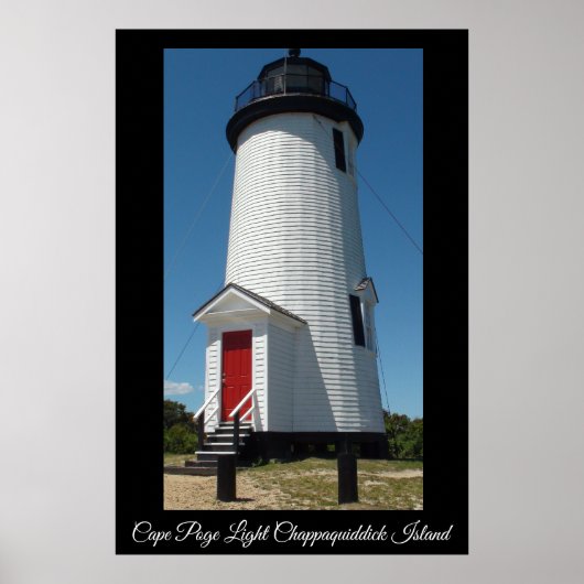 Cape Poge Light Lighthouse Chappaquiddick Island Poster (Vorne)