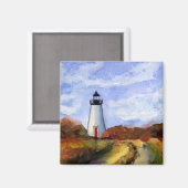 Cape Poge Lighthouse Magnet Geschenke (Vorderseite/Rückseite)