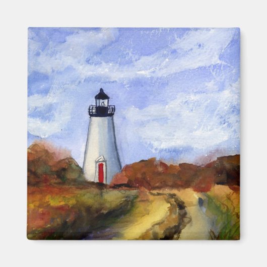 Cape Poge Lighthouse Magnet Geschenke (Vorne)