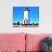 Cape Poge Lighthouse, Massachusetts Canvas Print Leinwanddruck (Insitu (Wohnzimmer))
