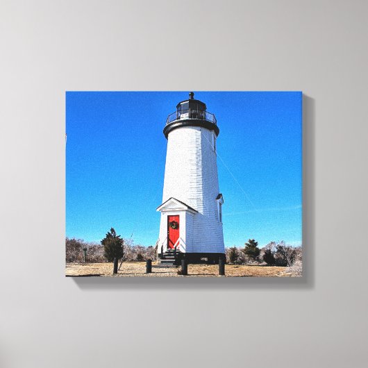 Cape Poge Lighthouse, Massachusetts Canvas Print Leinwanddruck (Vorderseite)