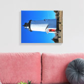 Cape Poge Lighthouse, Massachusetts Canvas Print Leinwanddruck (Insitu (Wohnzimmer))