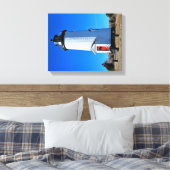 Cape Poge Lighthouse, Massachusetts Canvas Print Leinwanddruck (Insitu (Schlafzimmer))