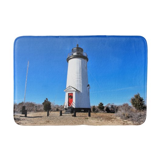 Cape Poge Lighthouse, Massachusetts Chappaquiddick Badematte (Vorderseite)