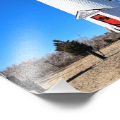 Cape Poge Lighthouse, Massachusetts Chappaquiddick Fotodruck (Ecke)