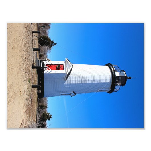 Cape Poge Lighthouse, Massachusetts Chappaquiddick Fotodruck (Vorne)
