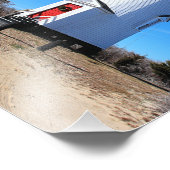 Cape Poge Lighthouse, Massachusetts Chappaquiddick Fotodruck (Ecke)