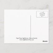 Cape Poge Lighthouse, Massachusetts Postkarte (Rückseite)