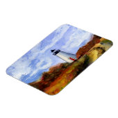 Cape Poge Lighthouse Rectangle Magnet (Linke Seite)