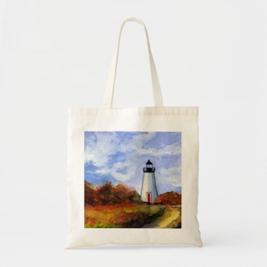 Cape Poge Lighthouse Tote Bag Tragetasche (Vorne)