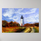 Cape Pogue Lighthouse Poster - Martha's Vineyard (Vorne)