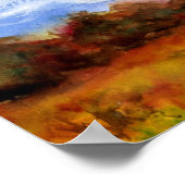 Cape Pogue Lighthouse Poster - Martha's Vineyard (Ecke)