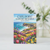 Cape-Point-Naturreservat Südafrika Postkarte (Stehend Vorderseite)