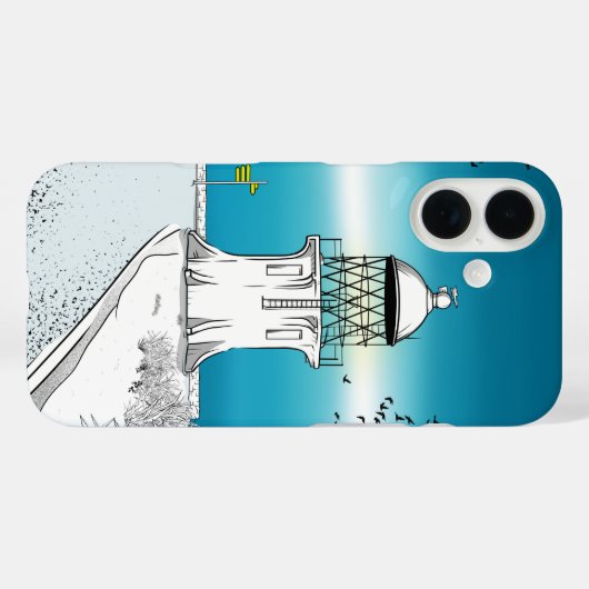 Cape Reinga Lighthouse Case-Mate iPhone Hülle (Rückseite (Horizontal))
