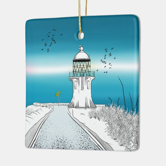 Cape Reinga Lighthouse Neuseeland Keramikornament (Links)
