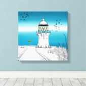 Cape Reinga Lighthouse Neuseeland Leinwanddruck (Insitu (Holzboden))