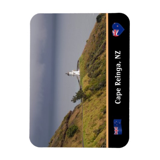 Cape Reinga Lighthouse & Neuseeland /Maori Magnet (Vertikal)