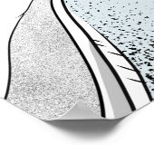 Cape Reinga Lighthouse Neuseeland Poster (Ecke)