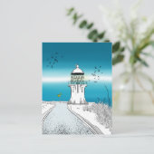 Cape Reinga Lighthouse Neuseeland Postkarte (Stehend Vorderseite)