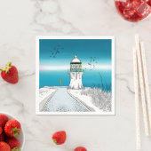 Cape Reinga Lighthouse Neuseeland Serviette (Beispiel)