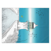 Cape Reinga Lighthouse Neuseeland Tischdecke (Vorderseite (Horizontal))