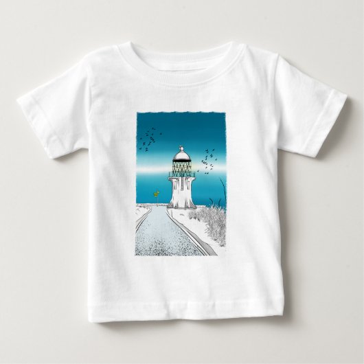 Cape Reinga Lighthouse Northland NZ Baby T-shirt (Vorderseite)