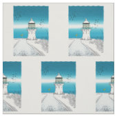 Cape Reinga Lighthouse Northland NZ Stoff (Muster)