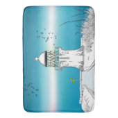 Cape Reinga Lighthouse NZ Badematte (Vorderseite Vertikal)