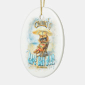Cape San Blas Florida Beach Lounges Katze Keramik Ornament (Links)