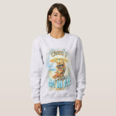 Cape San Blas Florida Beach Lounges Katze Sweatshirt (Vorne ganz)