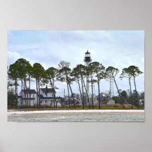 Cape San Blas, Florida, Leuchtturm, Florida Poster