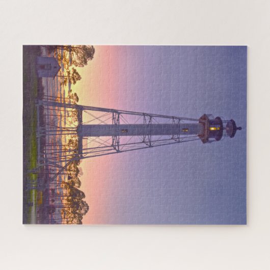 Cape San Blas Lighthouse, Port St. Joe, Sunset Puzzle (Horizontal)