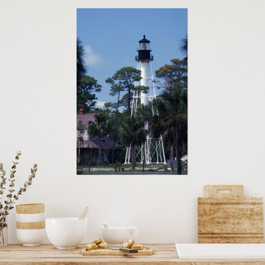 Cape San Blas Lighthouse Poster (Küche)