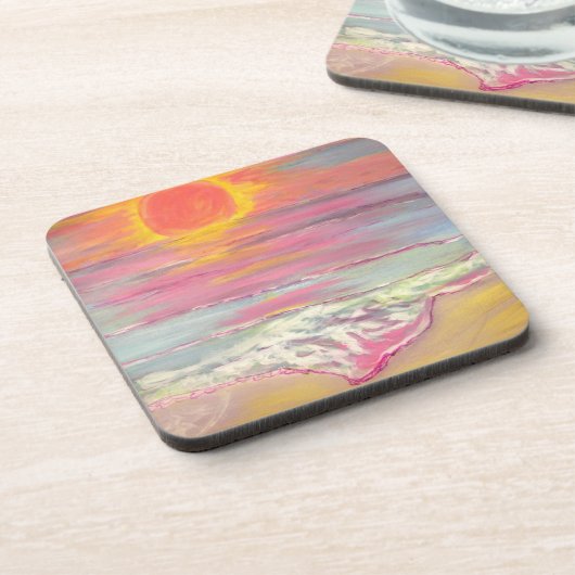 Cape San Blas Sunset Beach Getränkeuntersetzer (Linke Seite)