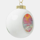 Cape San Blas Sunset Beach Keramik Kugel-Ornament (Links)