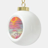 Cape San Blas Sunset Beach Keramik Kugel-Ornament (Rechts)