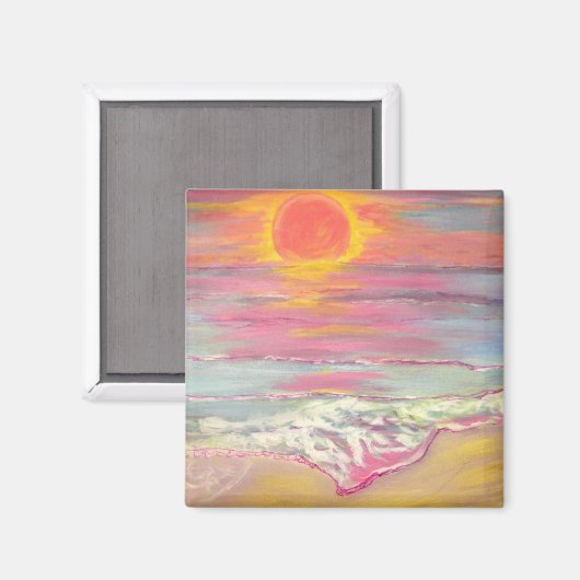 Cape San Blas Sunset Beach Magnet (Vorderseite/Rückseite)