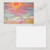 Cape San Blas Sunset Beach Visitenkarte (Vorne/Hinten)