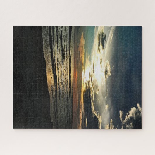 Cape San Blas Sunset Florida Puzzle (Horizontal)