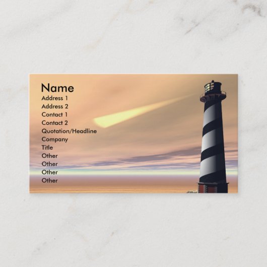 CAPE SIEHT GESCHÄFTSKARTE VISITENKARTE (Vorderseite)