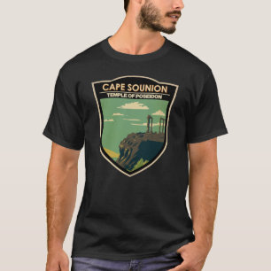 Cape Sounion Griechenland Reisen Vintag T-Shirt