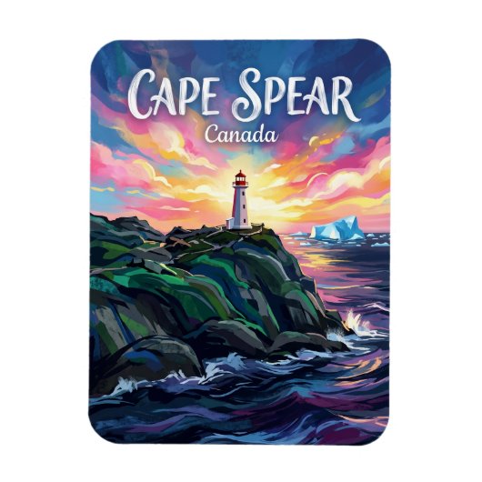 Cape Spear Leuchtturm Kanada Magnet (Vertikal)