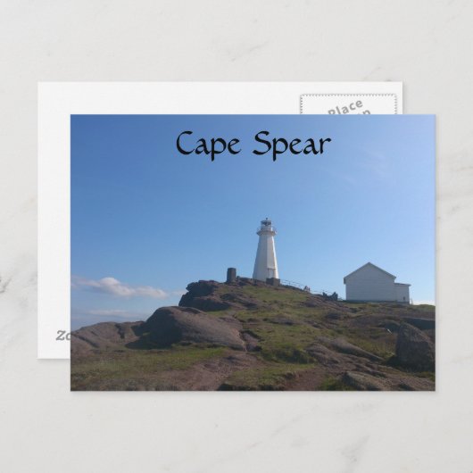 Cape Spear Postkarte (Vorne/Hinten)