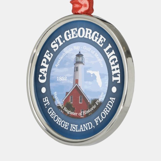 Cape St George Light Ornament Aus Metall (Links)