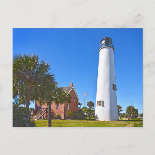 Cape St. George Lighthouse, Florida Postkarte (Vorderseite)
