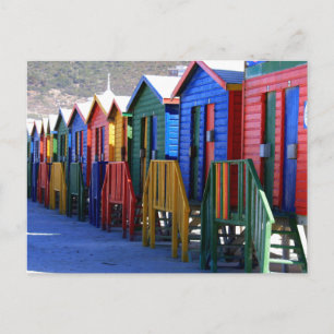 Cape Town Beach Huts Postkarte