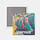 Cape Town Bo-kaap South Africa Magnet (Vorderseite/Rückseite)