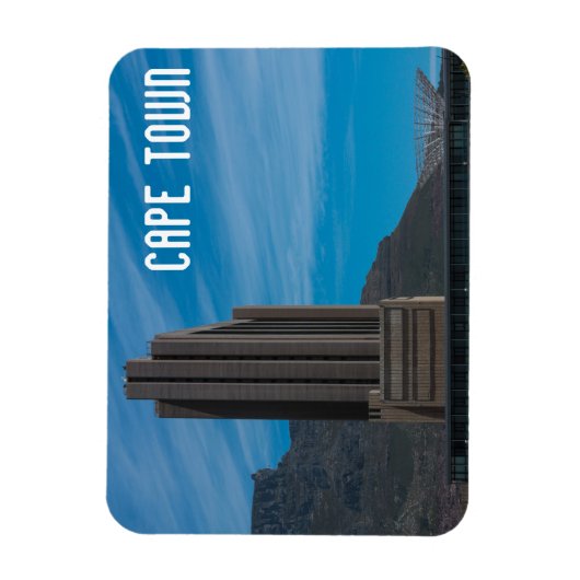Cape Town Cityscape Table Mountain Südafrika Magnet (Vertikal)