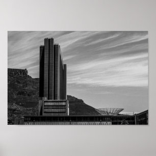 Cape Town Cityscape Table Mountain Südafrika Poster