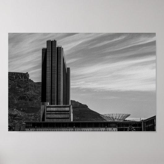 Cape Town Cityscape Table Mountain Südafrika Poster (Vorne)